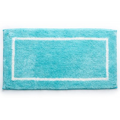 Sdim Βαμβακερό/Microfiber Αντιολισθητικό Πατάκι Μπάνιου Space 001 Petrol 45x85εκ.