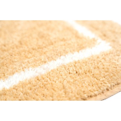 Sdim Βαμβακερό/Microfiber Αντιολισθητικό Πατάκι Μπάνιου Space 002 Beige 45x85εκ.