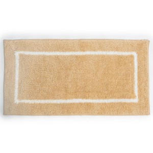 Sdim Βαμβακερό/Microfiber Αντιολισθητικό Πατάκι Μπάνιου Space 002 Beige 45x85εκ.