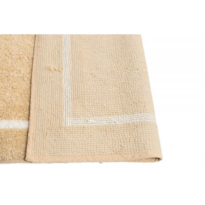 Sdim Βαμβακερό/Microfiber Αντιολισθητικό Πατάκι Μπάνιου Space 002 Beige 45x85εκ.