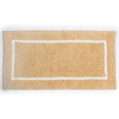 Sdim Βαμβακερό/Microfiber Αντιολισθητικό Πατάκι Μπάνιου Space 002 Beige 45x85εκ.