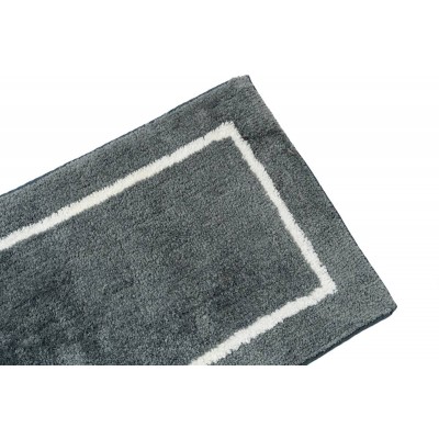 Sdim Βαμβακερό/Microfiber Αντιολισθητικό Πατάκι Μπάνιου Space 003 Gray 45x85εκ.