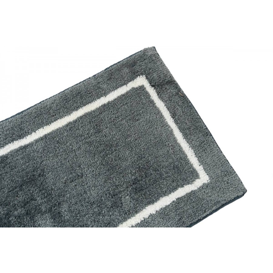 Sdim Βαμβακερό/Microfiber Αντιολισθητικό Πατάκι Μπάνιου Space 003 Gray 45x85εκ.