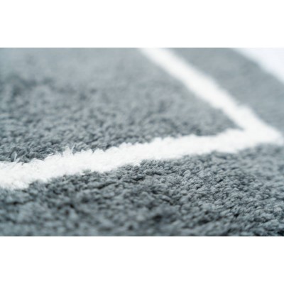 Sdim Βαμβακερό/Microfiber Αντιολισθητικό Πατάκι Μπάνιου Space 003 Gray 45x85εκ.