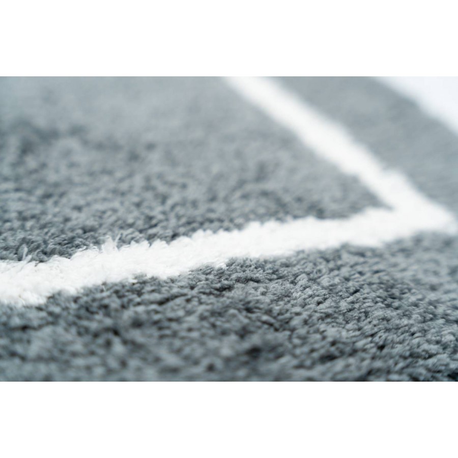 Sdim Βαμβακερό/Microfiber Αντιολισθητικό Πατάκι Μπάνιου Space 003 Gray 45x85εκ.