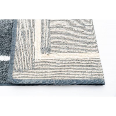 Sdim Βαμβακερό/Microfiber Αντιολισθητικό Πατάκι Μπάνιου Space 003 Gray 45x85εκ.