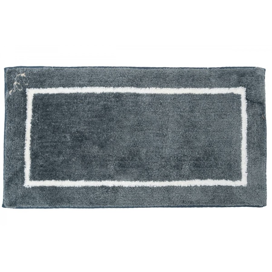 Sdim Βαμβακερό/Microfiber Αντιολισθητικό Πατάκι Μπάνιου Space 003 Gray 45x85εκ.