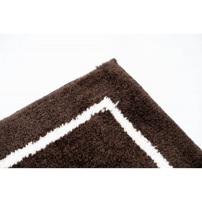 Sdim Βαμβακερό/Microfiber Αντιολισθητικό Πατάκι Μπάνιου Space 004 Brown 45x85εκ.