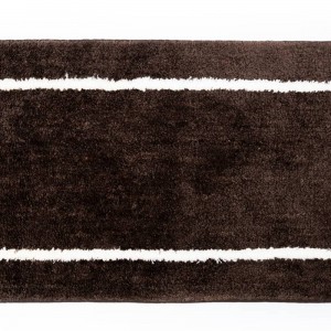 Sdim Βαμβακερό/Microfiber Αντιολισθητικό Πατάκι Μπάνιου Space 004 Brown 45x85εκ.