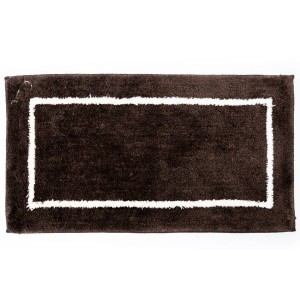 Sdim Βαμβακερό/Microfiber Αντιολισθητικό Πατάκι Μπάνιου Space 004 Brown 45x85εκ.