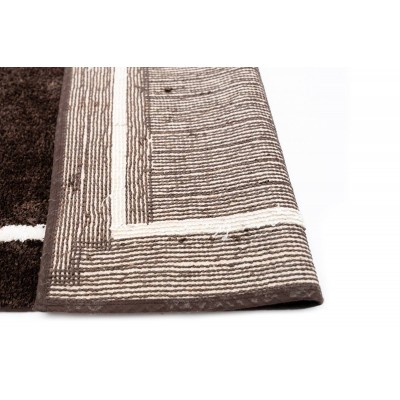 Sdim Βαμβακερό/Microfiber Αντιολισθητικό Πατάκι Μπάνιου Space 004 Brown 45x85εκ.