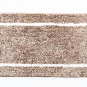 Sdim Βαμβακερό/Microfiber Αντιολισθητικό Πατάκι Μπάνιου Space 005 Moka 45x85εκ.