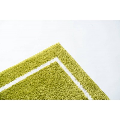 Sdim Βαμβακερό/Microfiber Αντιολισθητικό Πατάκι Μπάνιου Space 006 Lime Green 45x85εκ.
