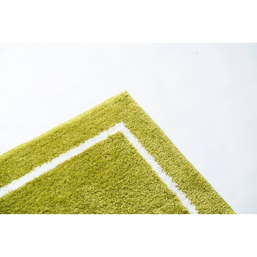 Sdim Βαμβακερό/Microfiber Αντιολισθητικό Πατάκι Μπάνιου Space 006 Lime Green 45x85εκ.