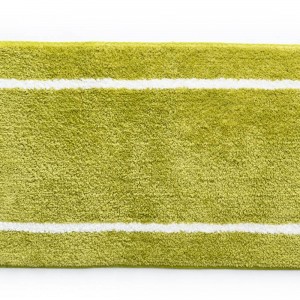 Sdim Βαμβακερό/Microfiber Αντιολισθητικό Πατάκι Μπάνιου Space 006 Lime Green 45x85εκ.