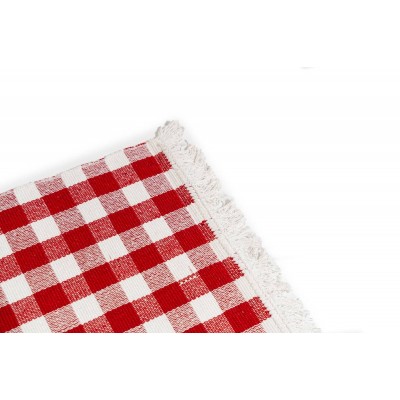 Sdim Βαμβακερό Πατάκι Κουζίνας Matrix 005 Κόκκινο 50x135εκ.