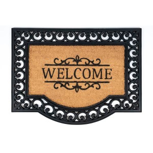 Sdim Πατάκι Εισόδου από Κοκοφοίνικα και Καουτσούκ με Αντιολισθητικό Υπόστρωμα Impala 002 Welcome  60x80εκ.