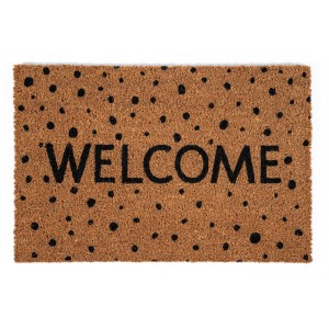 Sdim Πατάκι Εισόδου από Κοκοφοίνικα με Αντιολισθητικό Υπόστρωμα E - Coco 026 Welcome Dots 40x60εκ.