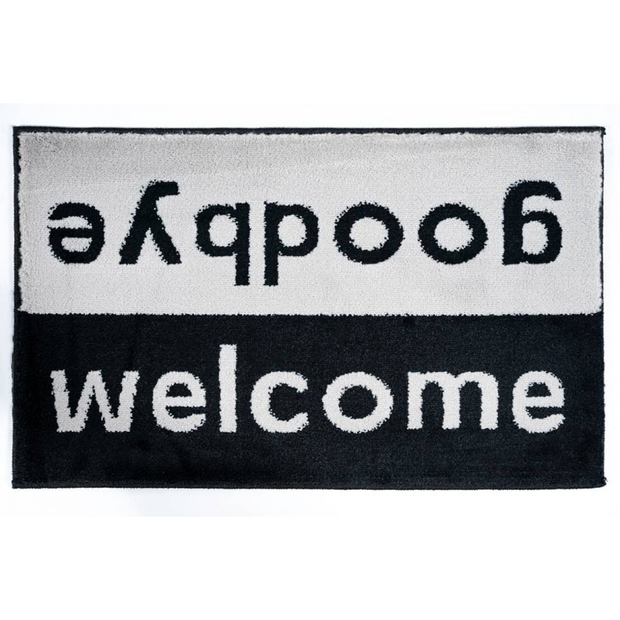 Sdim Πατάκι Εισόδου Μοκέτα  Fashion Welcome Black/Grey 40x67εκ.