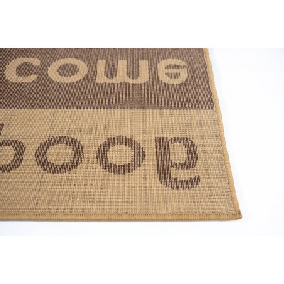 Sdim Πατάκι Εισόδου Μοκέτα  Fashion Welcome Brown/Beige 40x67εκ.