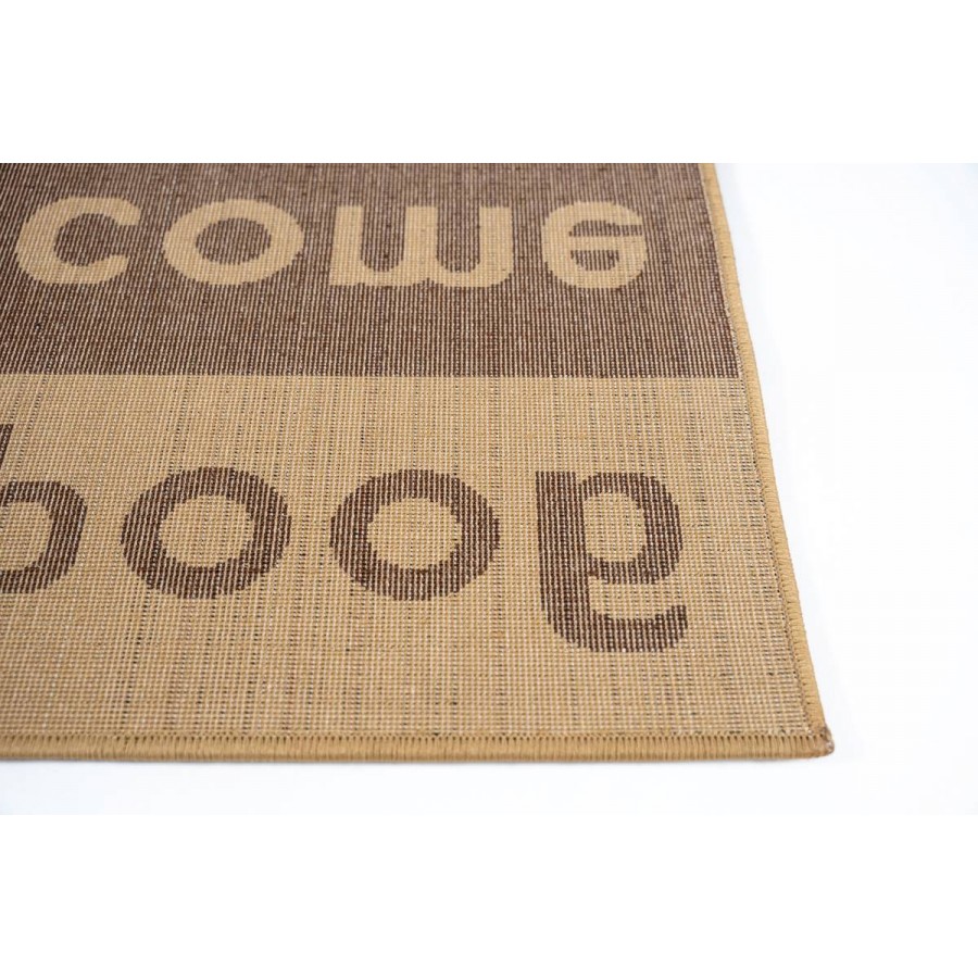 Sdim Πατάκι Εισόδου Μοκέτα  Fashion Welcome Brown/Beige 40x67εκ.