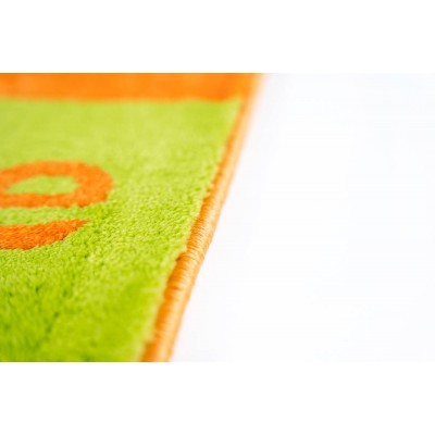 Sdim Πατάκι Εισόδου Μοκέτα  Fashion Welcome Lime Green/Orange 40x67εκ.