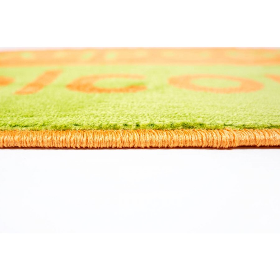 Sdim Πατάκι Εισόδου Μοκέτα  Fashion Welcome Lime Green/Orange 40x67εκ.