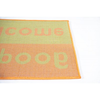 Sdim Πατάκι Εισόδου Μοκέτα  Fashion Welcome Lime Green/Orange 40x67εκ.