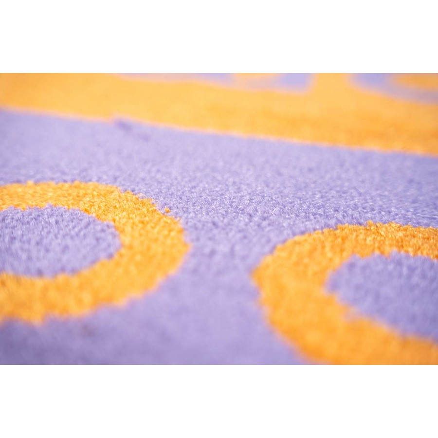 Sdim Πατάκι Εισόδου Μοκέτα  Fashion Welcome Purple/Orange 40x67εκ.
