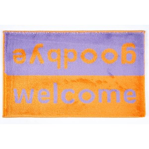 Sdim Πατάκι Εισόδου Μοκέτα  Fashion Welcome Purple/Orange 40x67εκ.
