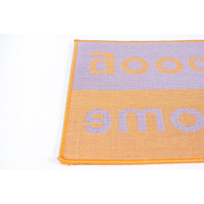 Sdim Πατάκι Εισόδου Μοκέτα  Fashion Welcome Purple/Orange 40x67εκ.