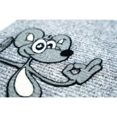 Sdim Πατάκι Εισόδου Μοκέτα Flocky 069 Happy Mouse 40x60εκ. Πάχους 5mm