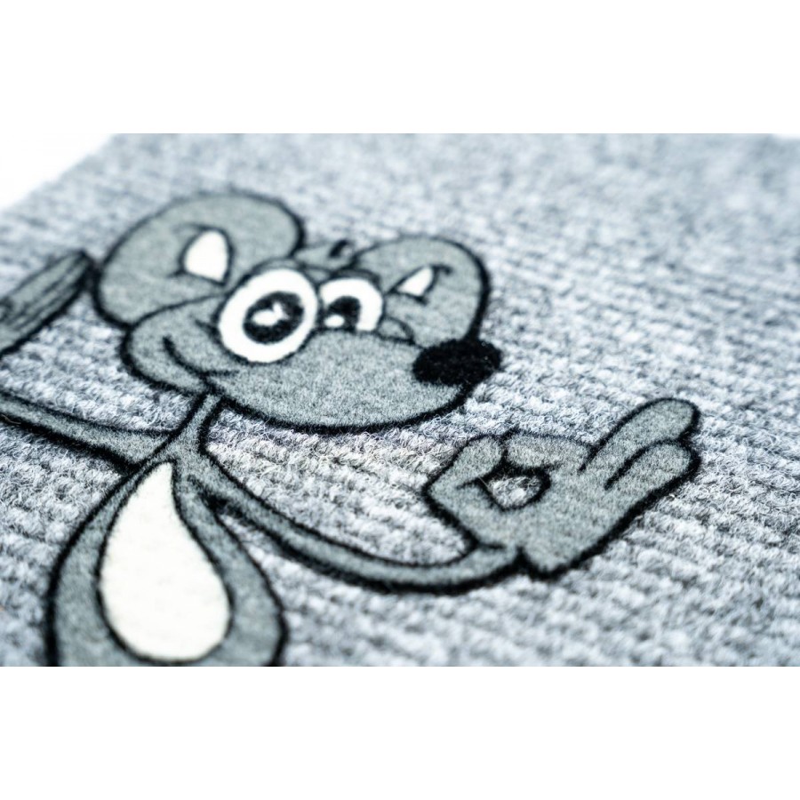 Sdim Πατάκι Εισόδου Μοκέτα Flocky 069 Happy Mouse 40x60εκ. Πάχους 5mm