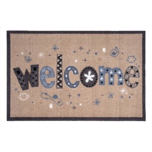 Sdim Πατάκι Εισόδου Μοκέτα με Αντιολισθητικό Υπόστρωμα Impression 417 Welcome Fancy 40x60εκ. Πάχους 5mm