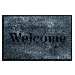 Sdim Πατάκι Εισόδου Μοκέτα με Αντιολισθητικό Υπόστρωμα Prestige 037 Welcome Concrete Γκρί 50x75εκ.