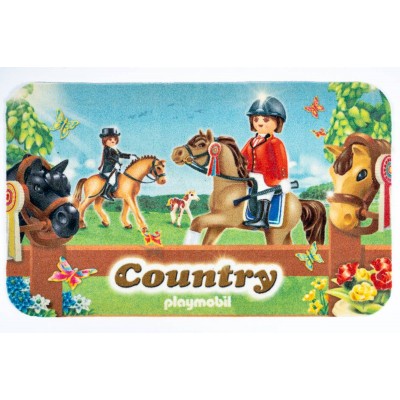 Sdim Πατάκι Εισόδου Playmobil Μοκέτα με Αντιολισθητικό Υπόστρωμα Deco 004 Country 50x80εκ. Πάχους 6mm
