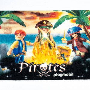 Sdim Πατάκι Εισόδου Playmobil Μοκέτα με Αντιολισθητικό Υπόστρωμα Deco 007 Pirates 50x80εκ. Πάχους 6mm