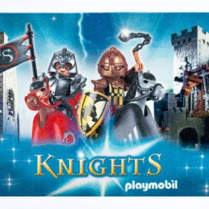 Sdim Πατάκι Εισόδου Playmobil Μοκέτα με Αντιολισθητικό Υπόστρωμα Deco 010 Knights 50x80εκ. Πάχους 6mm