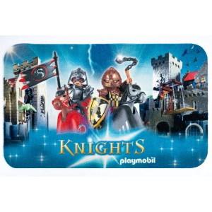 Sdim Πατάκι Εισόδου Playmobil Μοκέτα με Αντιολισθητικό Υπόστρωμα Deco 010 Knights 50x80εκ. Πάχους 6mm