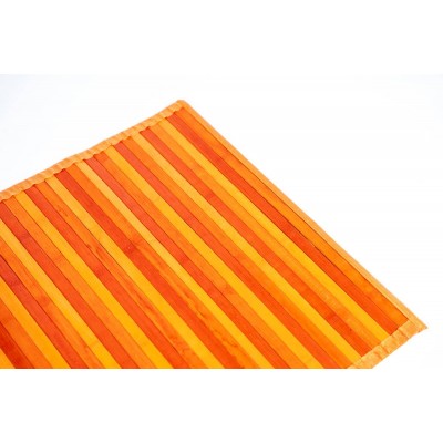 Sdim Πατάκι Κουζίνας Bamboo 002 Πορτοκαλί 50x130εκ.