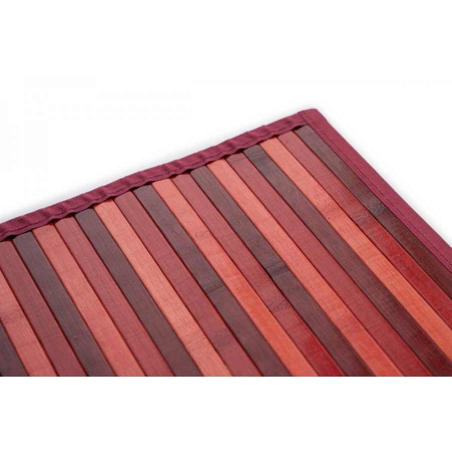 Sdim Πατάκι Κουζίνας Bamboo 003 Κόκκινο 50x130εκ.