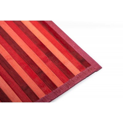 Sdim Πατάκι Κουζίνας Bamboo 003 Κόκκινο 50x130εκ.