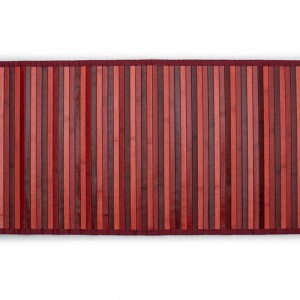 Sdim Πατάκι Κουζίνας Bamboo 003 Κόκκινο 50x130εκ.