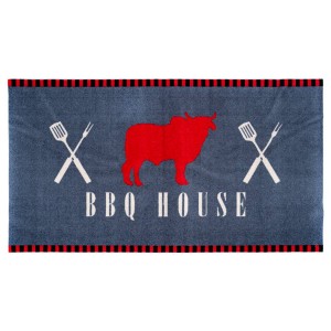 Sdim Πατάκι Κουζίνας με Αντιολισθητικό Υπόστρωμα BBQ MAT 520 BBQ House 67x120εκ.