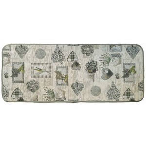 Sdim Πατάκι Κουζίνας με Αντιολισθητικό Υπόστρωμα Chalet 3401 Γκρί/Πράσινο  54x140εκ.