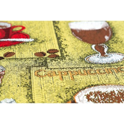 Sdim Πατάκι Κουζίνας με Αντιολισθητικό Υπόστρωμα Collage 6504 Πράσινο 50x150εκ.