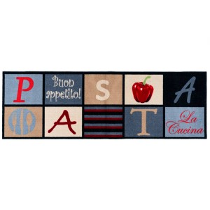 Sdim Πατάκι Κουζίνας με Αντιολισθητικό Υπόστρωμα Cook & Wash 320 Pasta Πολύχρωμο 50x150εκ.