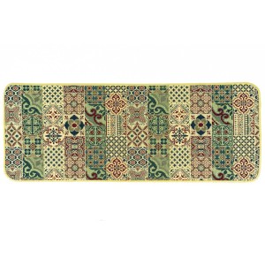 Sdim Πατάκι Κουζίνας με Αντιολισθητικό Υπόστρωμα Samba 703 Πράσινο 54x140εκ.