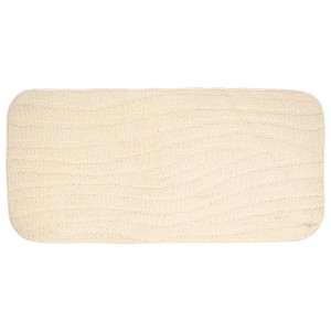 Sdim Πατάκι Μπάνιου με Μικροΐνες & Αντιολισθητικό Υπόστρωμα Tropic White 50x100εκ.