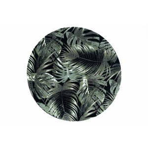Sdim Στρογγυλό Πατάκι Κουζίνας με Αντιολισθητικό Υπόστρωμα Universal 985 Palm Leaves Φ100εκ.